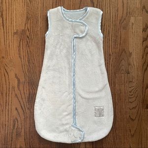 Little Giraffe Newborn Sleep Sack Light Blue